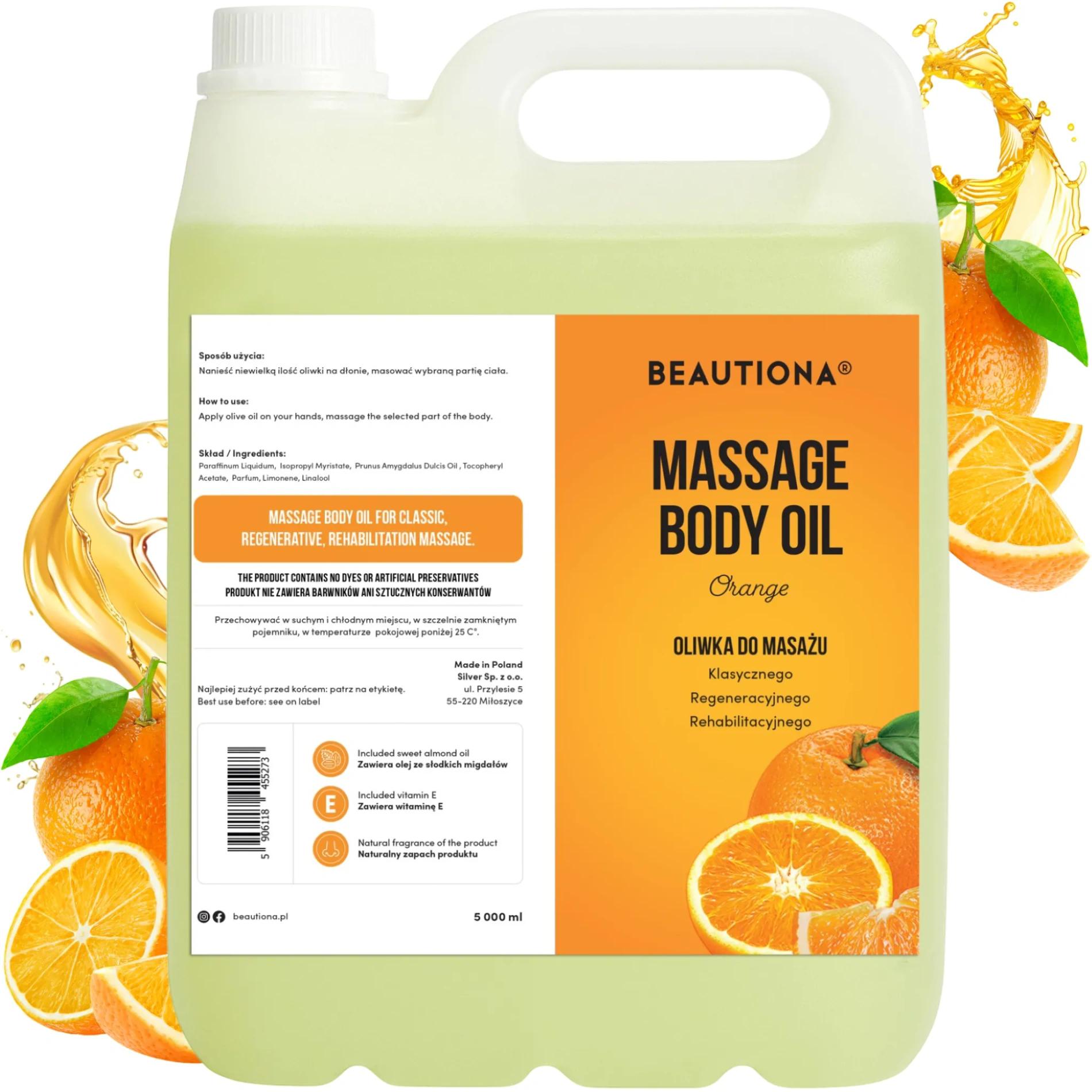 Masážní olej Beautiona Pomeranč 5l - 